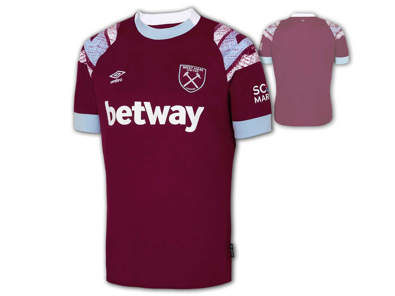 Umbro West Ham United Home Shirt 22 23