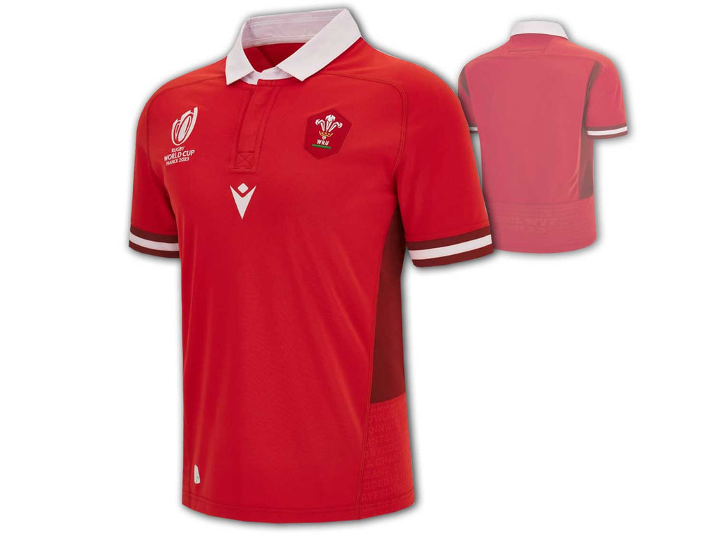 Macron WRU Wales Home RWC Replica Shirt 23/24