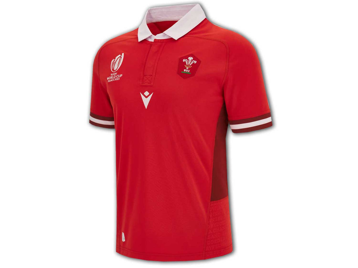 Macron WRU Wales Home RWC Replica Shirt 23/24