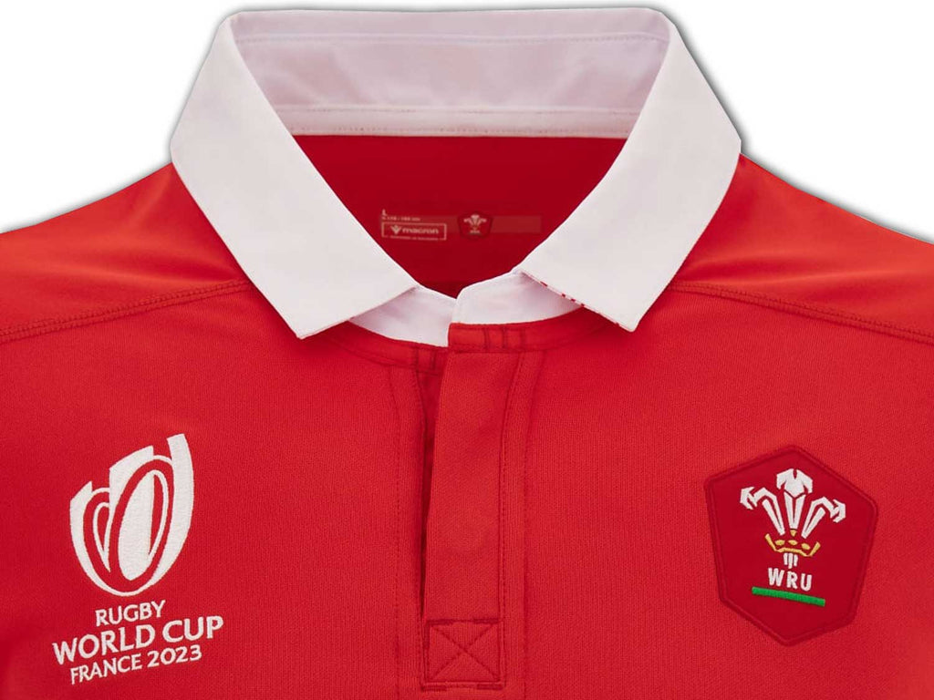 Macron WRU Wales Home RWC Replica Shirt 23/24