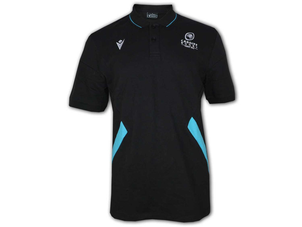 Macron Cardiff Blues Rugby Poloshirt 23 24