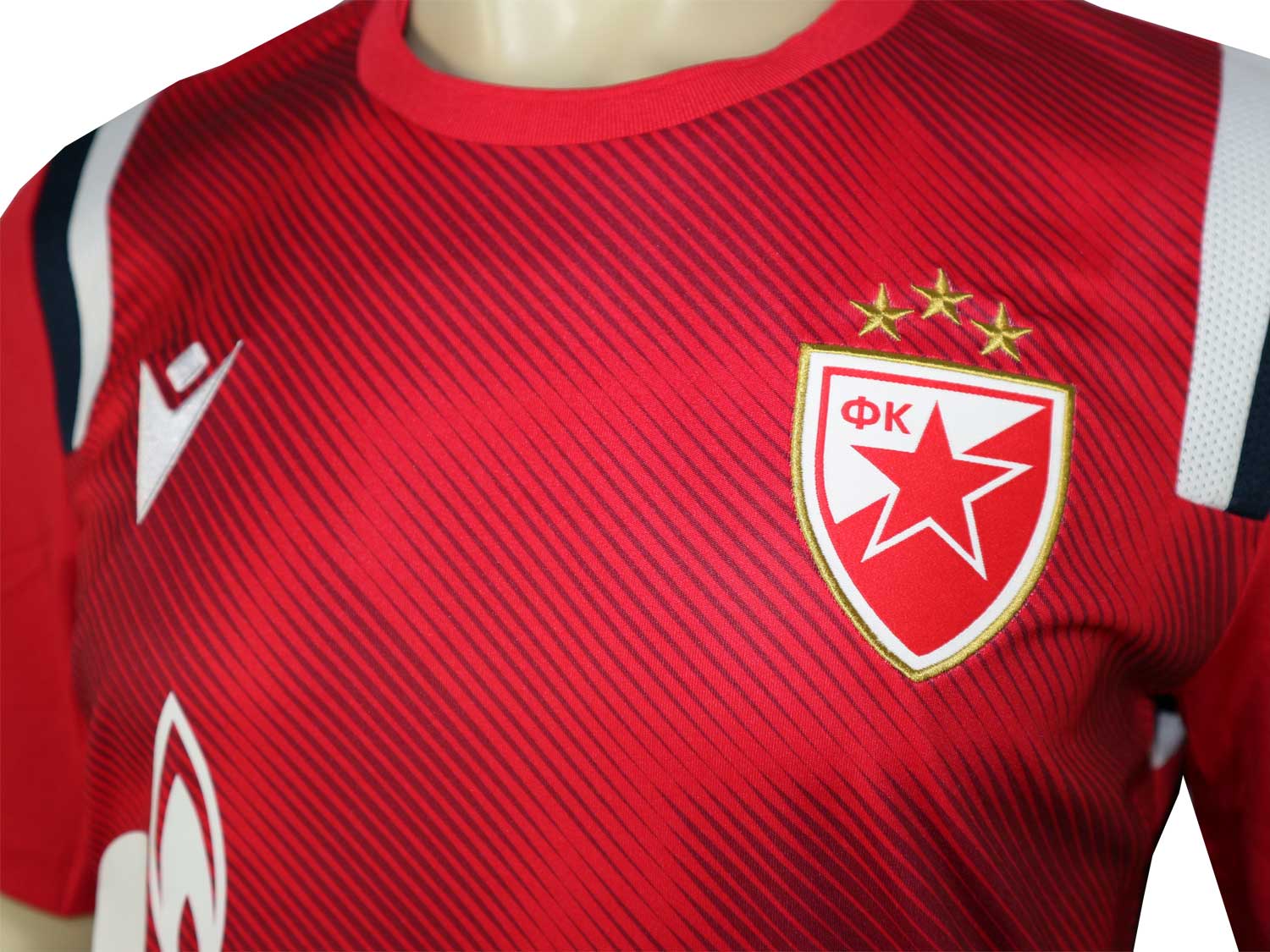 Macron Roter Stern Belgrad Training Poly Shirt 20 21